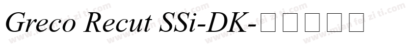 Greco Recut SSi-DK字体转换